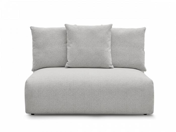 Chauffeuse 2 places sans accoudoir pour canapé modulable VOLTAIRE tissu chiné