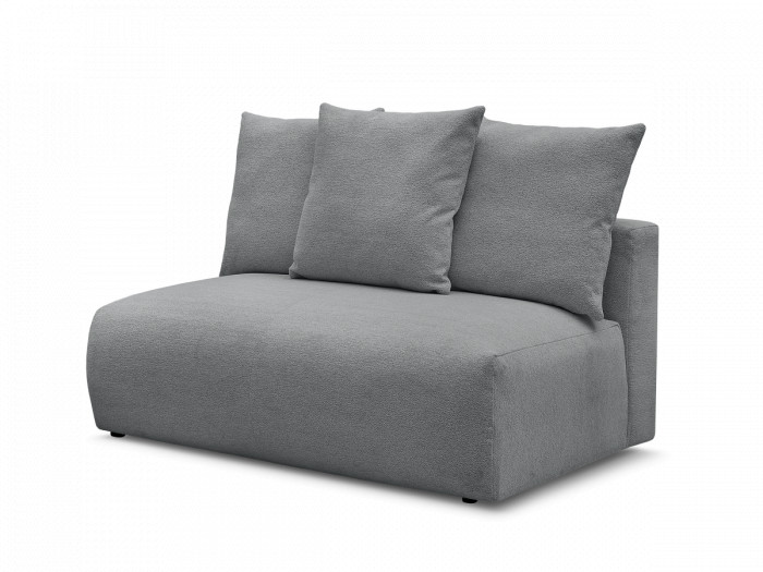 Chauffeuse 2 places sans accoudoir pour canapé modulable VOLTAIRE tissu chiné