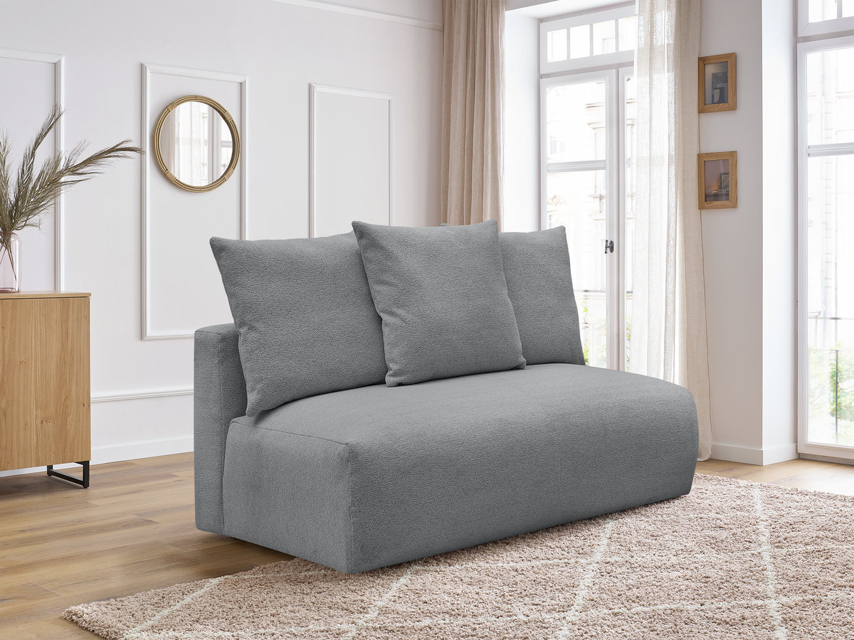 Chauffeuse 2 places sans accoudoir pour canapé modulable VOLTAIRE tissu chiné