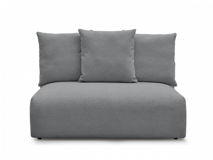 Chauffeuse 2 places sans accoudoir pour canapé modulable VOLTAIRE tissu chiné