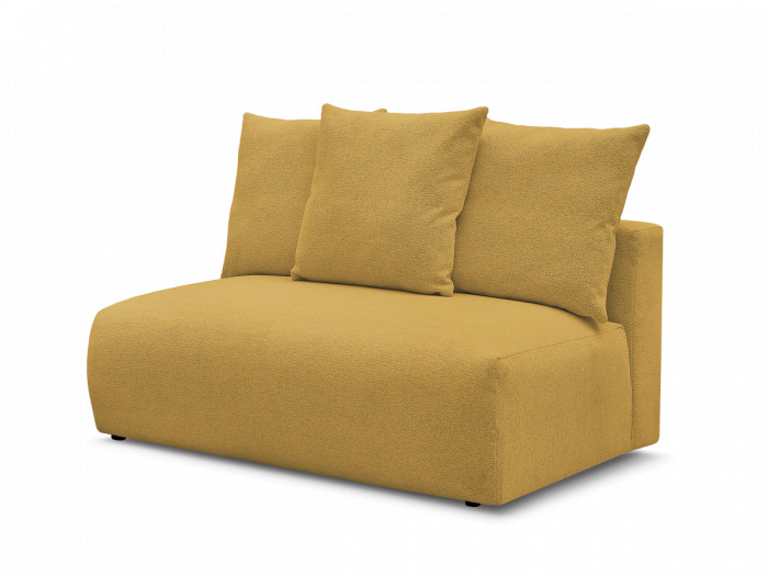 Chauffeuse 2 places sans accoudoir pour canapé modulable VOLTAIRE tissu chiné