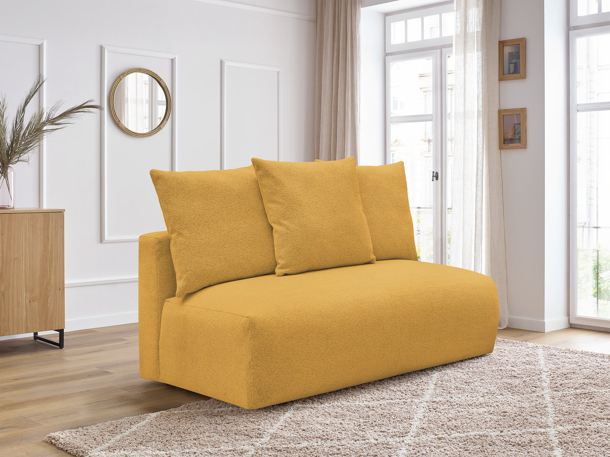 Chauffeuse 2 places sans accoudoir pour canapé modulable VOLTAIRE tissu chiné