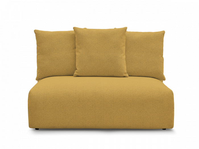 Chauffeuse 2 places sans accoudoir pour canapé modulable VOLTAIRE tissu chiné