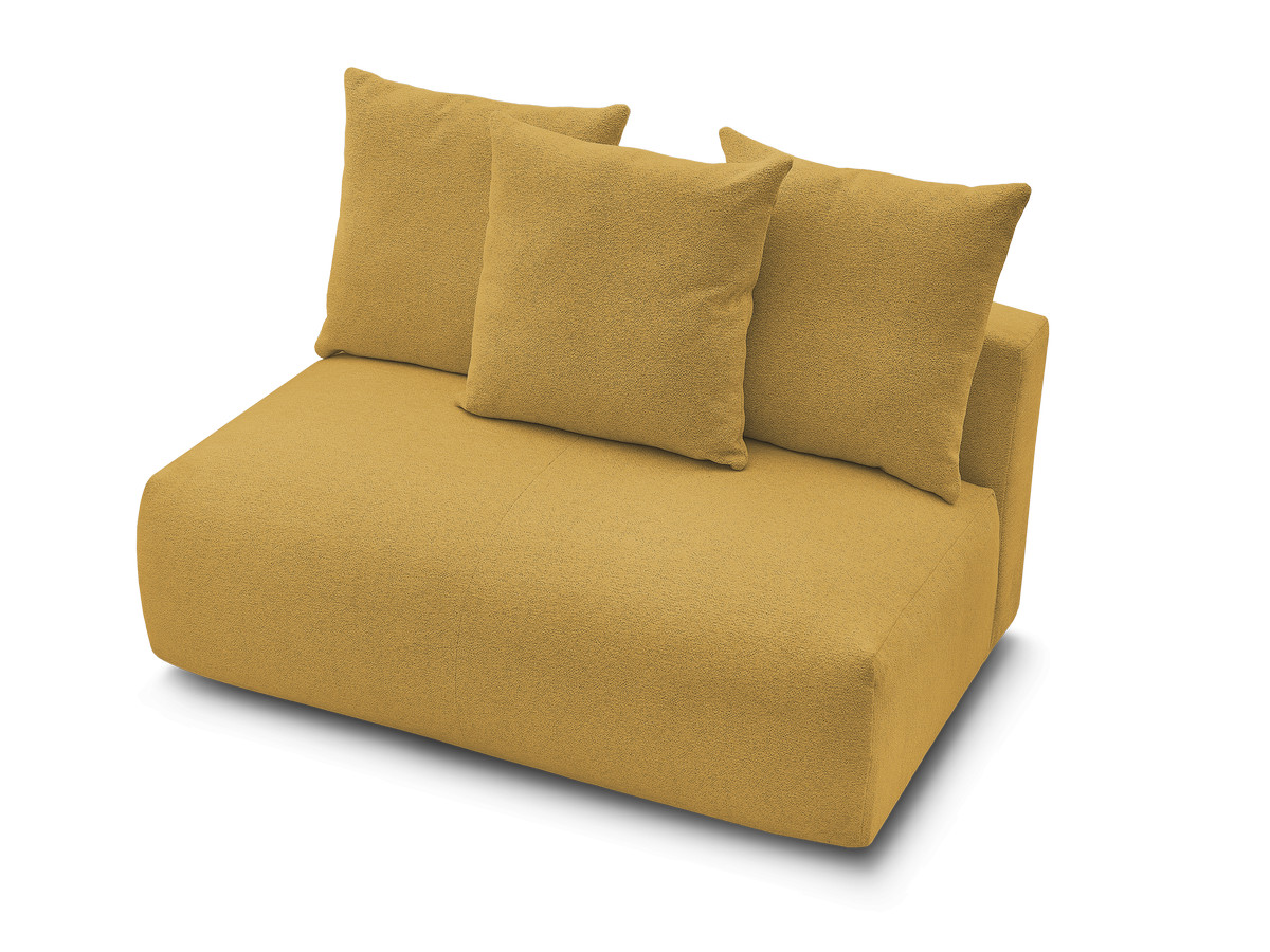 Chauffeuse 2 places sans accoudoir pour canapé modulable VOLTAIRE tissu chiné