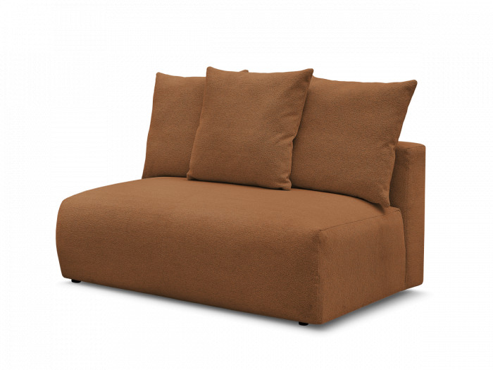 Chauffeuse 2 places sans accoudoir pour canapé modulable VOLTAIRE tissu chiné
