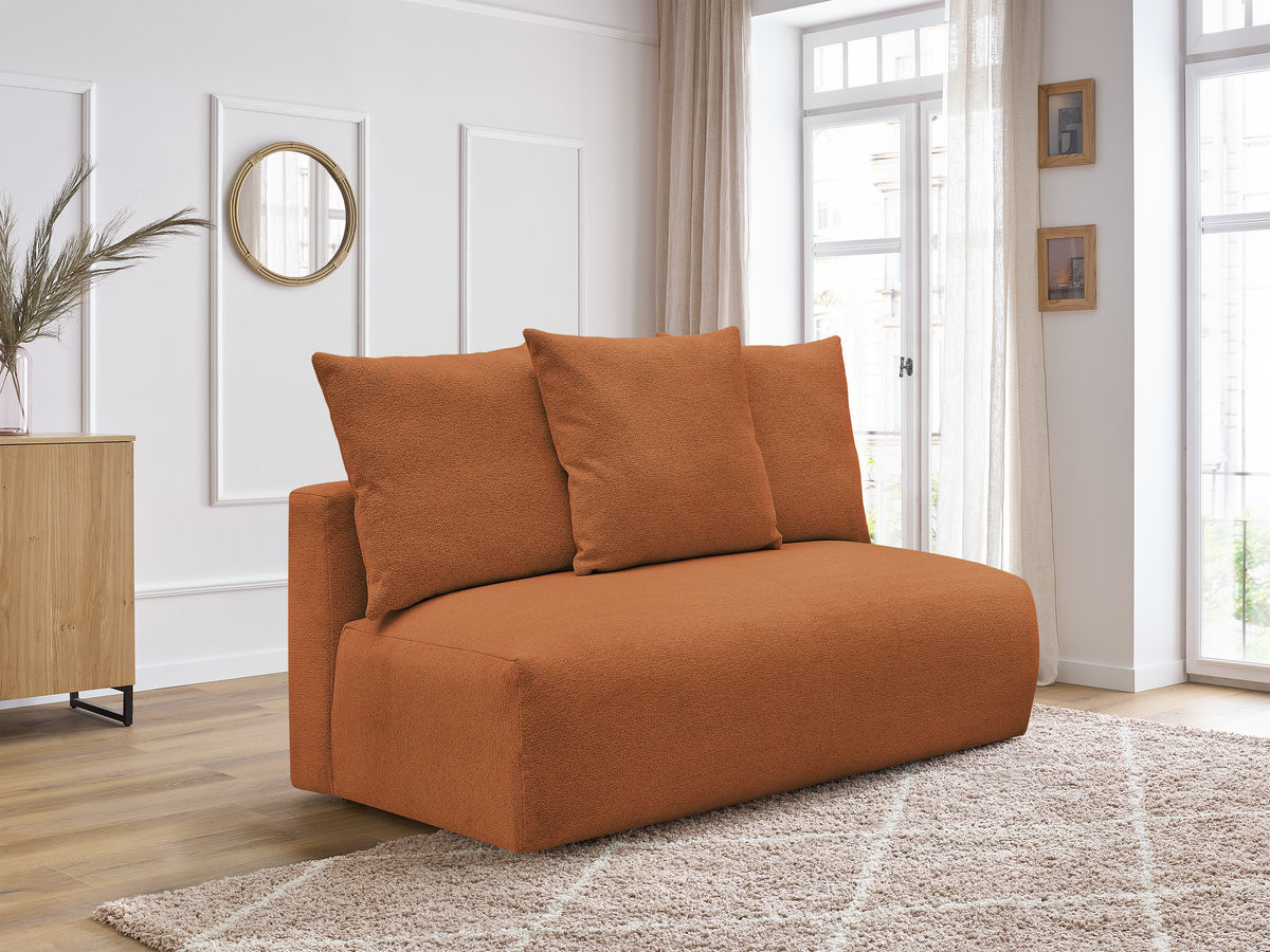 Chauffeuse 2 places sans accoudoir pour canapé modulable VOLTAIRE tissu chiné