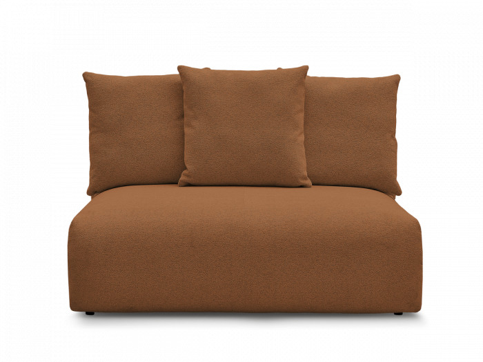 Chauffeuse 2 places sans accoudoir pour canapé modulable VOLTAIRE tissu chiné