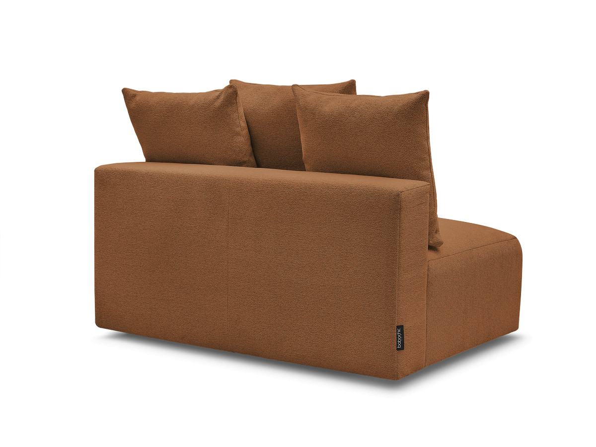 Chauffeuse 2 places sans accoudoir pour canapé modulable VOLTAIRE chiné orange — vue 6