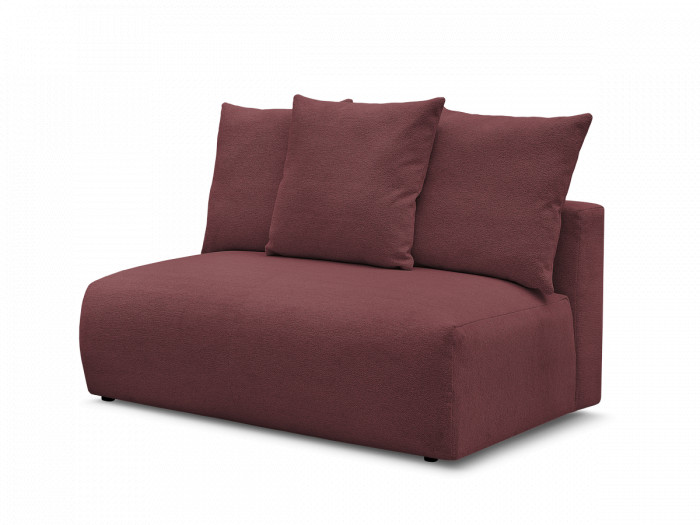 Chauffeuse 2 places sans accoudoir pour canapé modulable VOLTAIRE tissu chiné