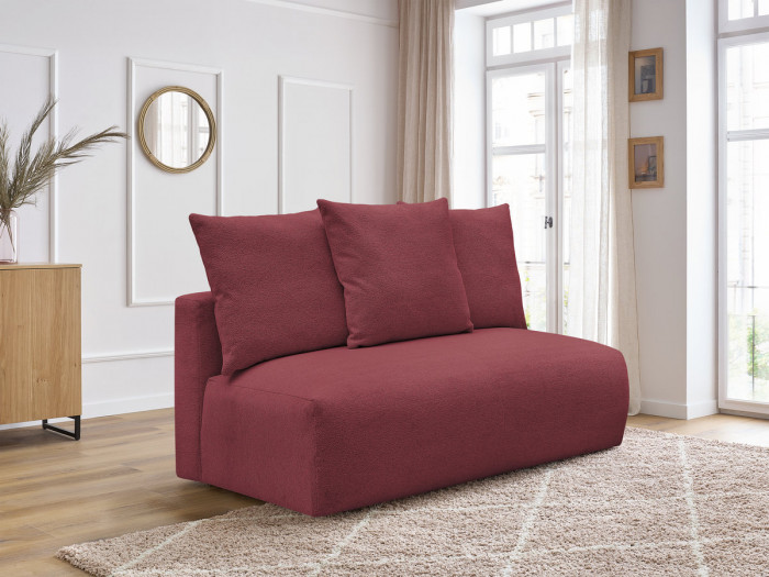 Chauffeuse 2 places sans accoudoir pour canapé modulable VOLTAIRE tissu chiné