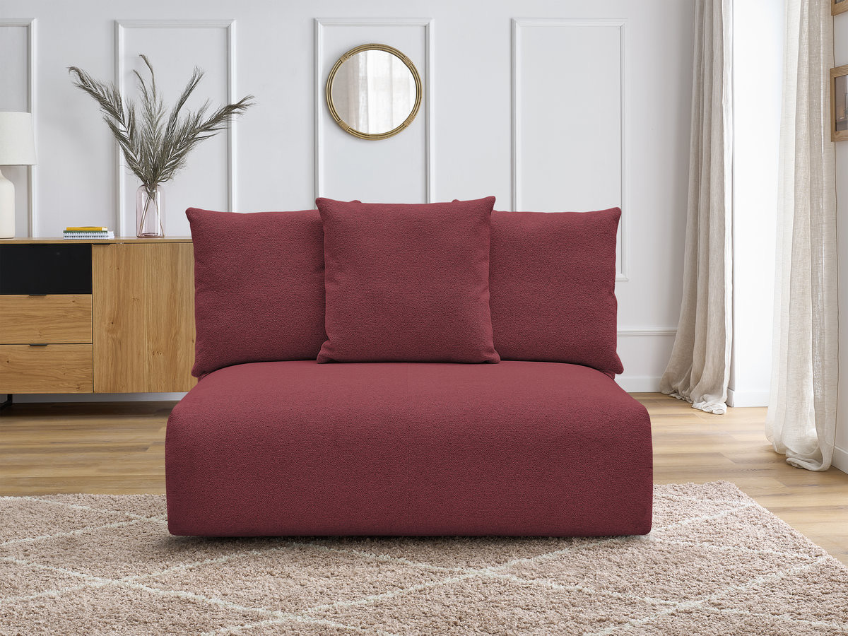 Chauffeuse 2 places sans accoudoir pour canapé modulable VOLTAIRE tissu chiné