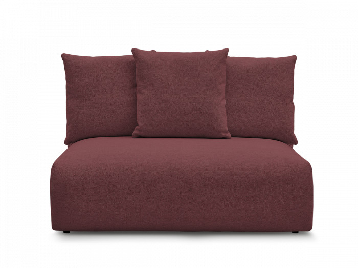 Chauffeuse 2 places sans accoudoir pour canapé modulable VOLTAIRE tissu chiné