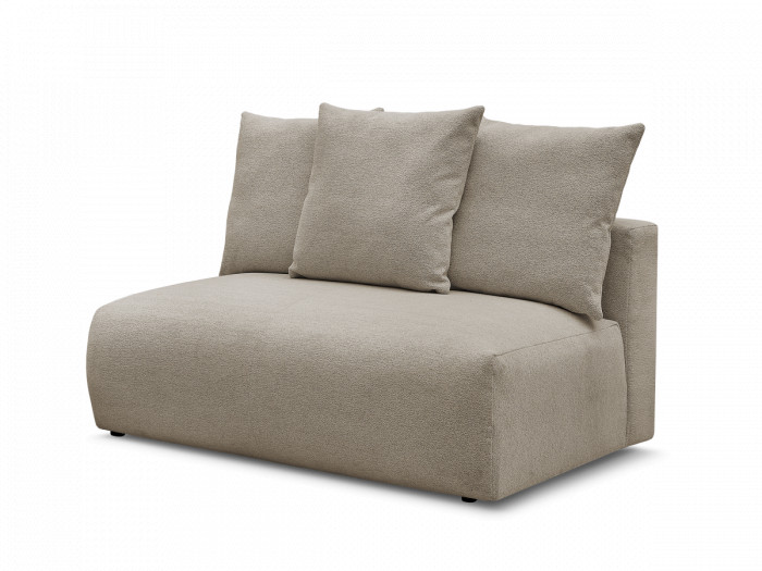 Chauffeuse 2 places sans accoudoir pour canapé modulable VOLTAIRE tissu chiné