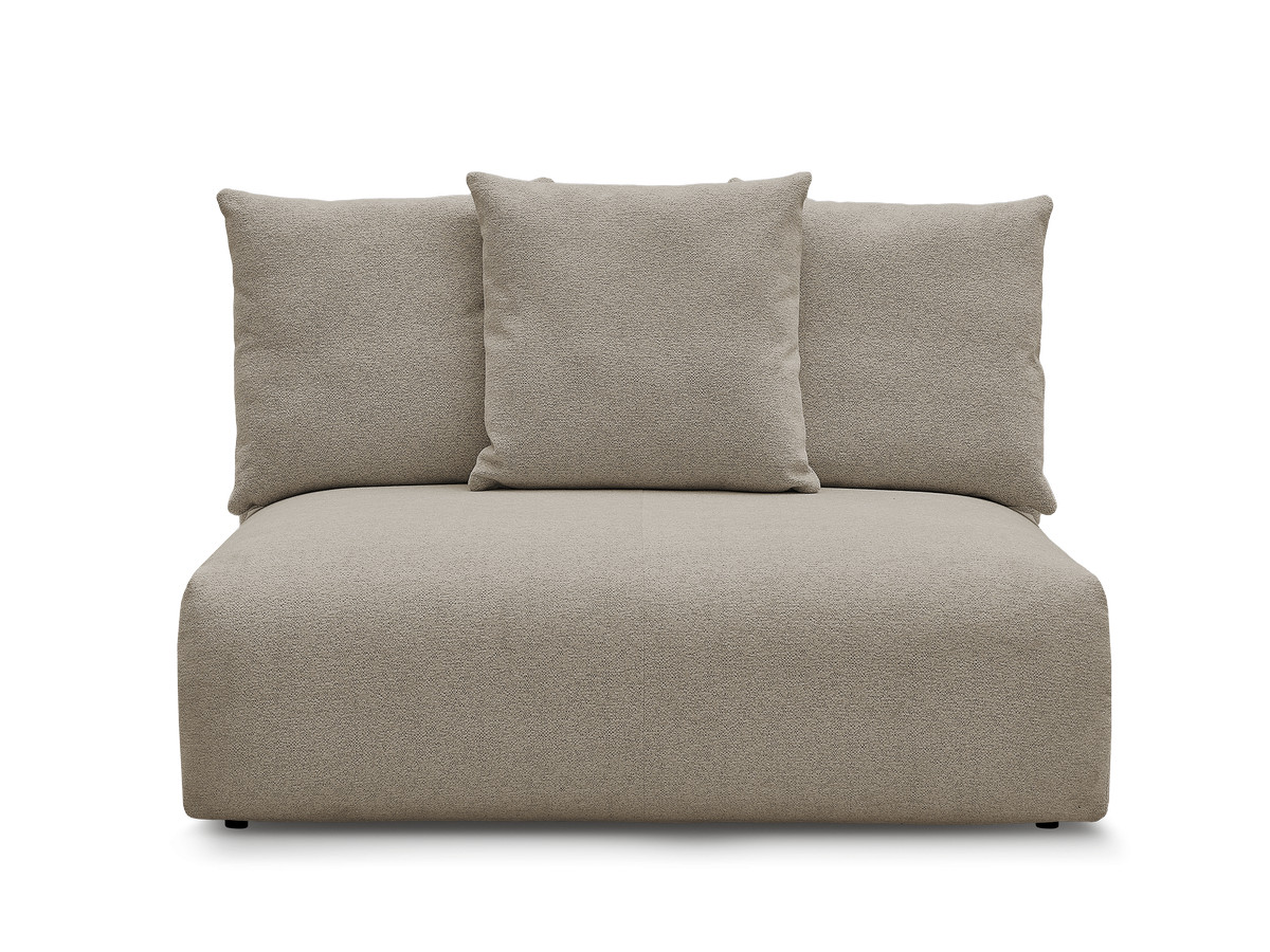 Chauffeuse 2 places sans accoudoir pour canapé modulable VOLTAIRE tissu chiné