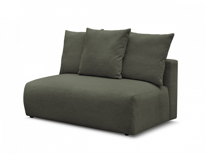 Chauffeuse 2 places sans accoudoir pour canapé modulable VOLTAIRE tissu chiné