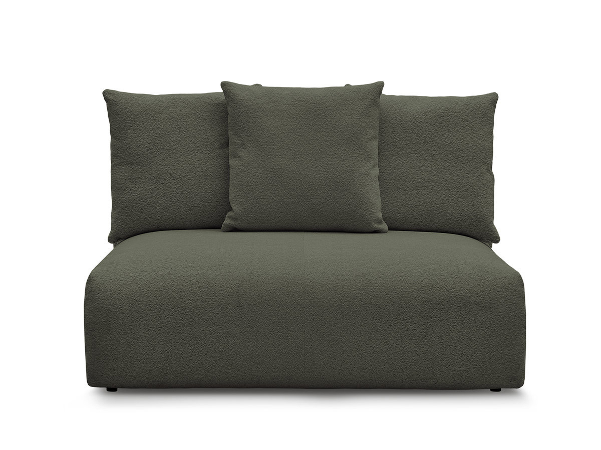 Chauffeuse 2 places sans accoudoir pour canapé modulable VOLTAIRE tissu chiné