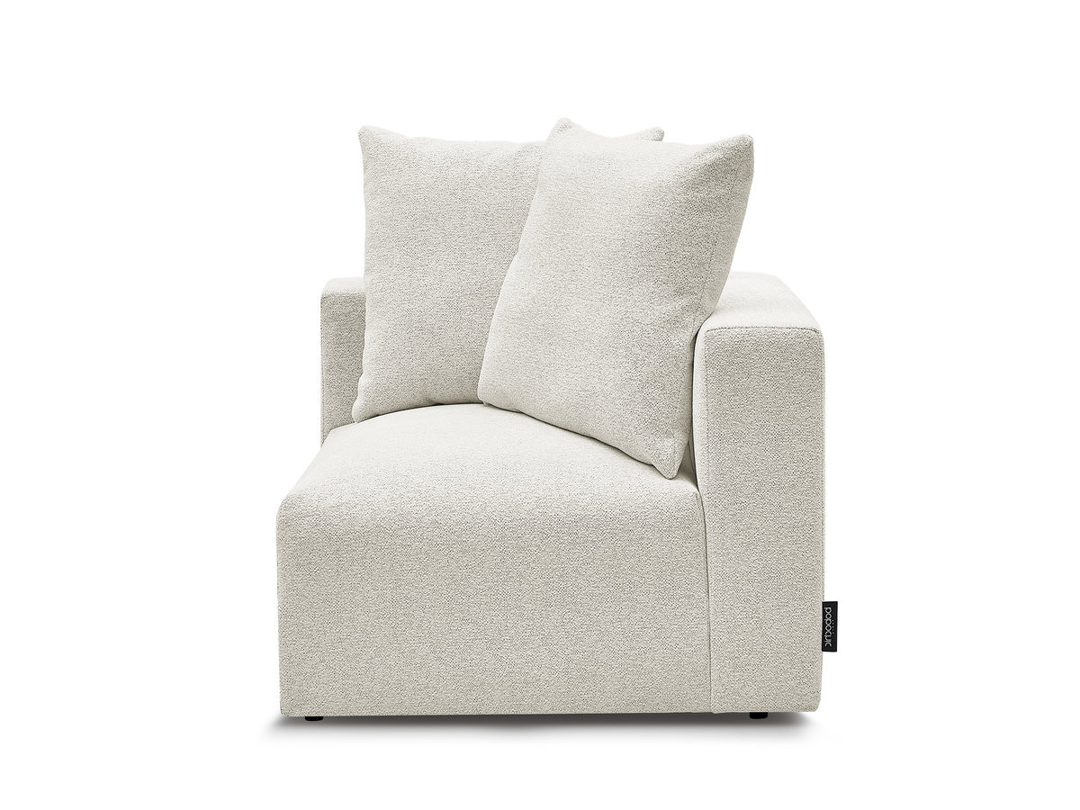 Angle pour canapé modulable VOLTAIRE chiné blanc