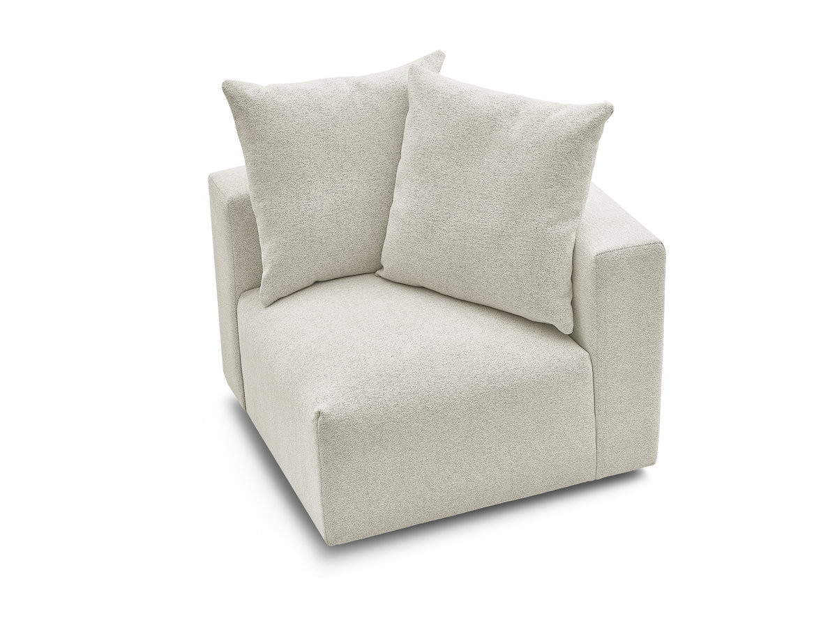 Angle pour canapé modulable VOLTAIRE chiné blanc — vue 4