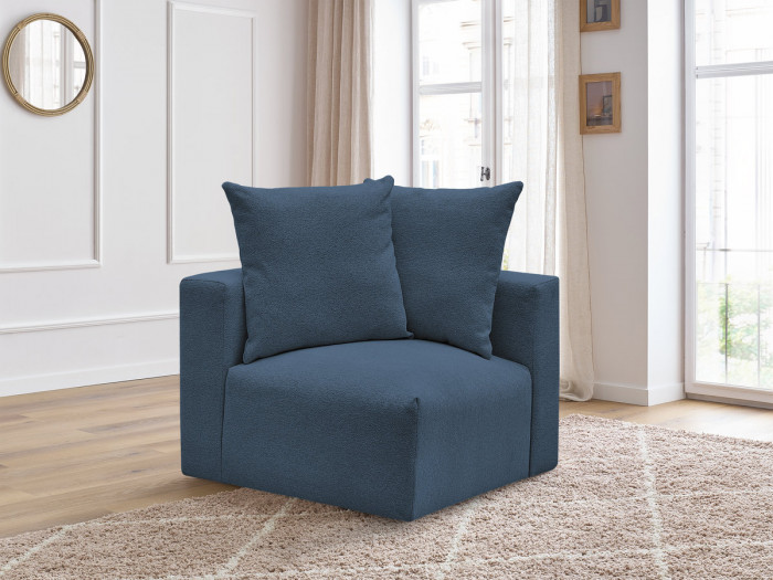 Angle pour canapé modulable VOLTAIRE tissu chiné