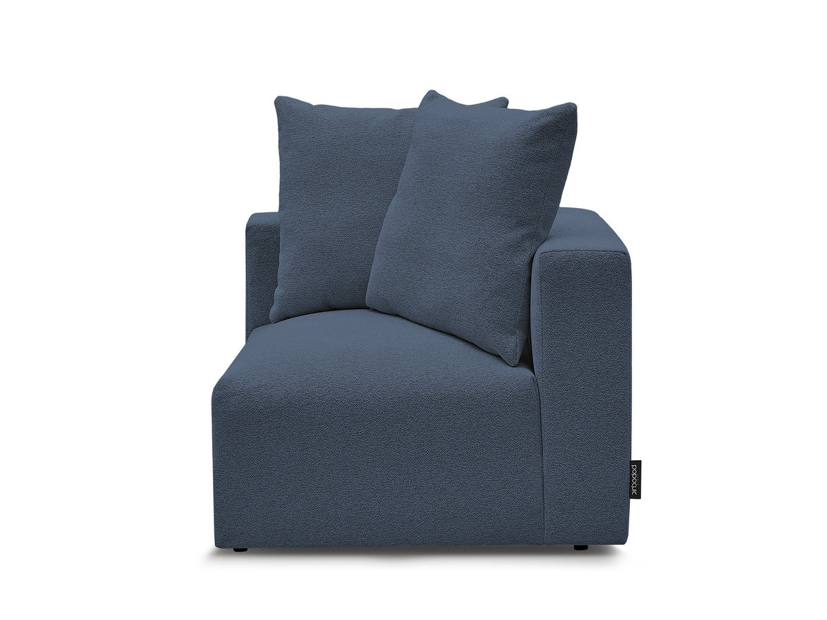 Angle pour canapé modulable VOLTAIRE chiné bleu foncé