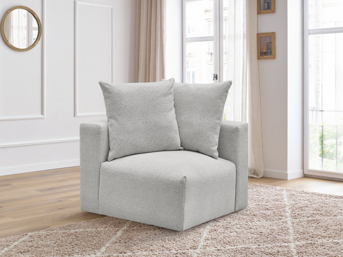 Angle pour canapé modulable VOLTAIRE tissu chiné