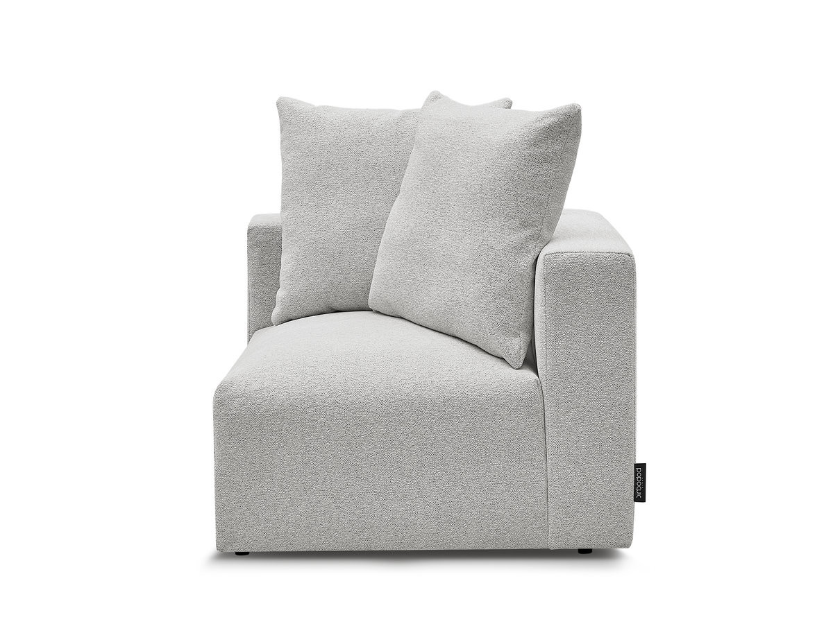 Angle pour canapé modulable VOLTAIRE chiné gris clair