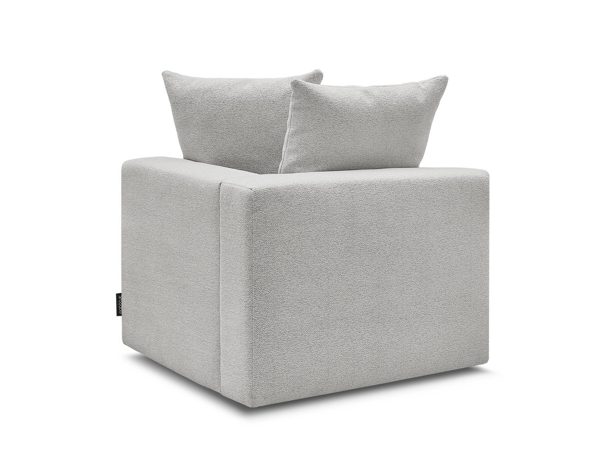 Angle pour canapé modulable VOLTAIRE chiné gris clair — vue 5