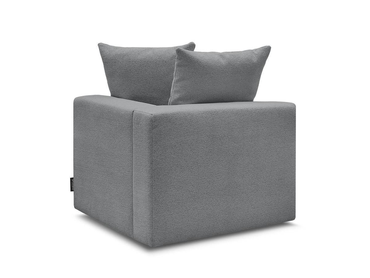 Angle pour canapé modulable VOLTAIRE chiné gris foncé — vue 5