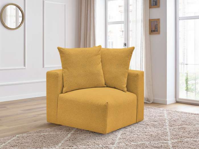 Angle pour canapé modulable VOLTAIRE tissu chiné
