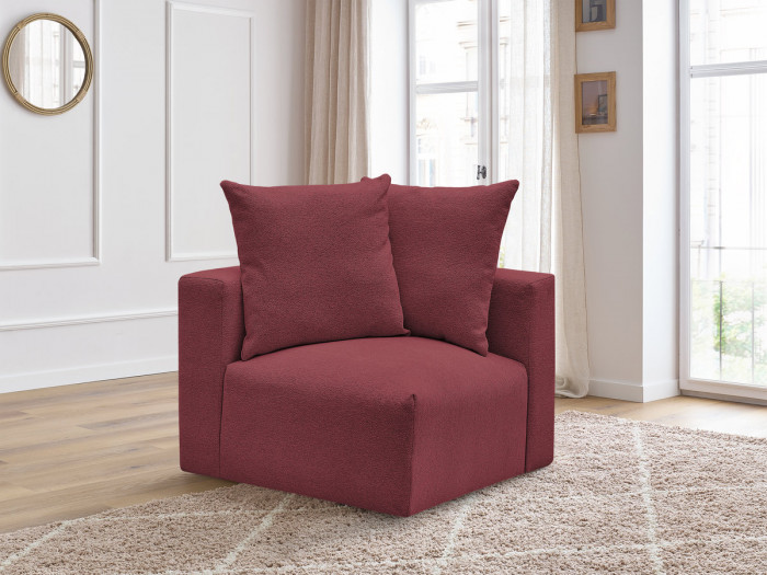 Angle pour canapé modulable VOLTAIRE tissu chiné