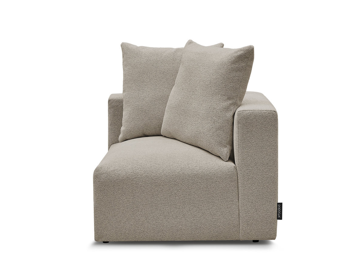 Angle pour canapé modulable VOLTAIRE chiné taupe