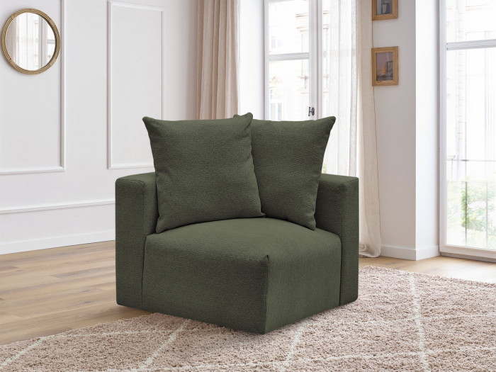 Angle pour canapé modulable VOLTAIRE tissu chiné