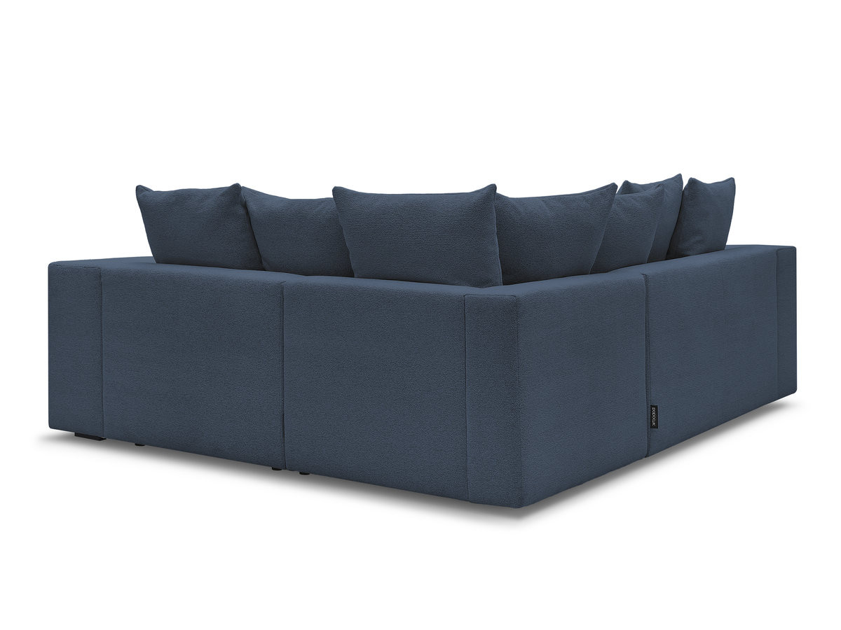 Canapé d'angle fixe modulable VOLTAIRE avec 1 chauffeuse 2 places, 1 angle et 1 chauffeuse 1 place tissu chiné