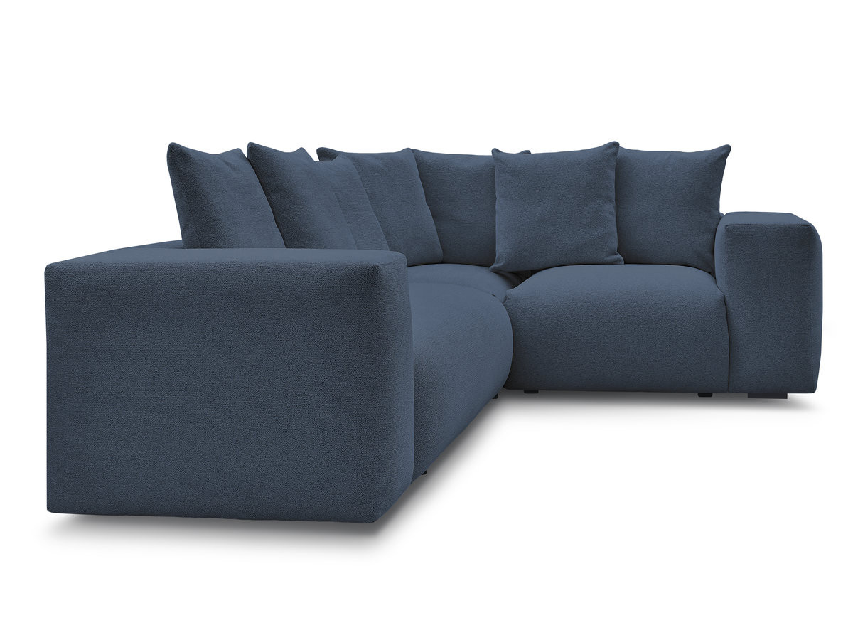 Canapé d'angle fixe modulable VOLTAIRE avec 1 chauffeuse 2 places, 1 angle et 1 chauffeuse 1 place tissu chiné