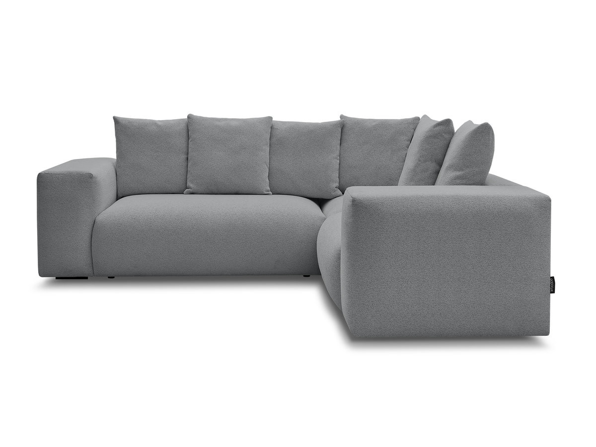 Canapé d'angle fixe modulable VOLTAIRE avec 1 chauffeuse 2 places, 1 angle et 1 chauffeuse 1 place tissu chiné