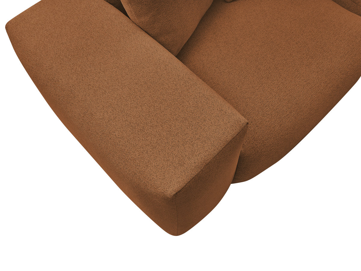 Canapé d'angle fixe modulable VOLTAIRE avec 1 chauffeuse 2 places, 1 angle et 1 chauffeuse 1 place tissu chiné