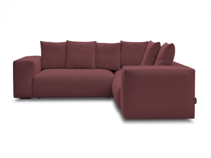 Canapé d'angle fixe modulable VOLTAIRE avec 1 chauffeuse 2 places, 1 angle et 1 chauffeuse 1 place tissu chiné