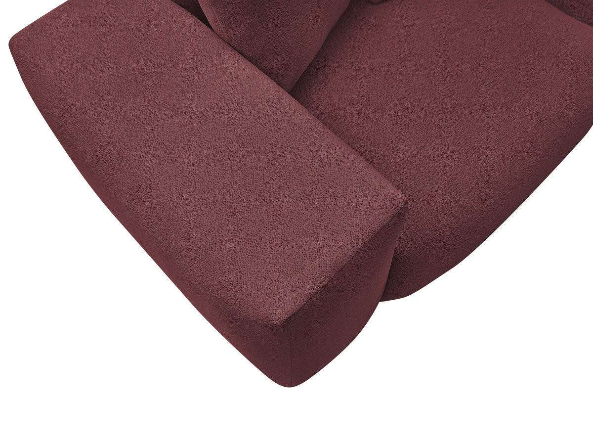 Canapé d'angle fixe modulable VOLTAIRE avec 1 chauffeuse 2 places, 1 angle et 1 chauffeuse 1 place tissu chiné