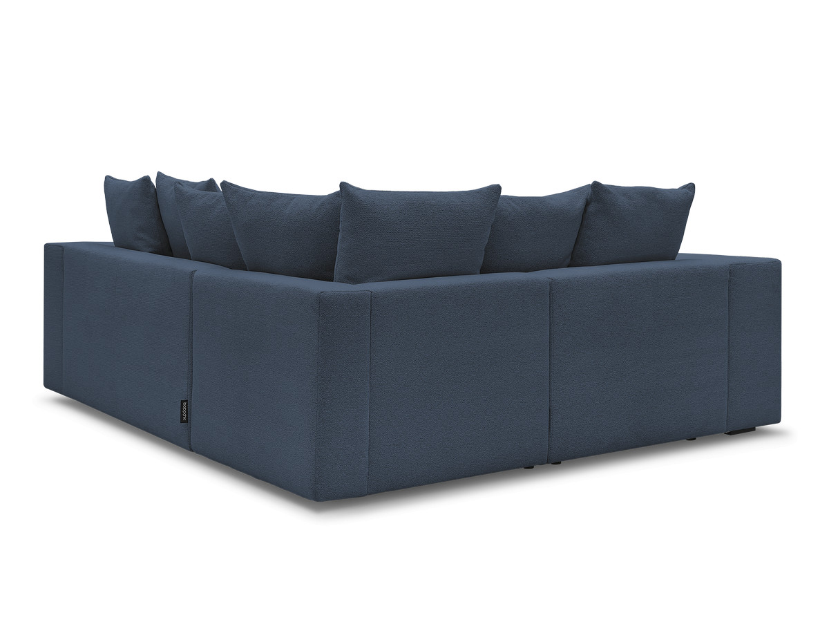 Canapé d'angle fixe modulable VOLTAIRE avec 1 chauffeuse 2 places, 1 angle et 1 chauffeuse 1 place tissu chiné