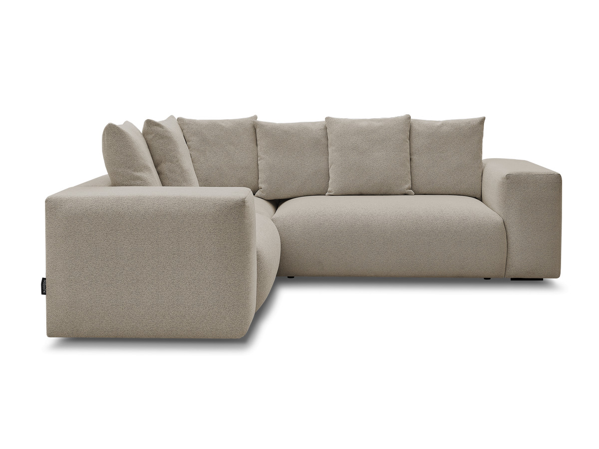 VOLTAIRE modulaire vaste hoekbank met 1 2-zits fauteuil, 1 hoek- en 1 1-zits fauteuil in gemêleerde stof