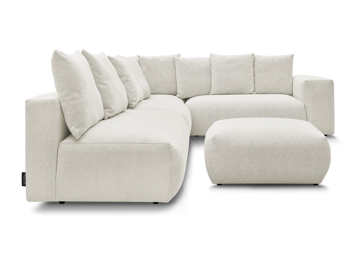 Canapé d'angle modulable VOLTAIRE blanc
