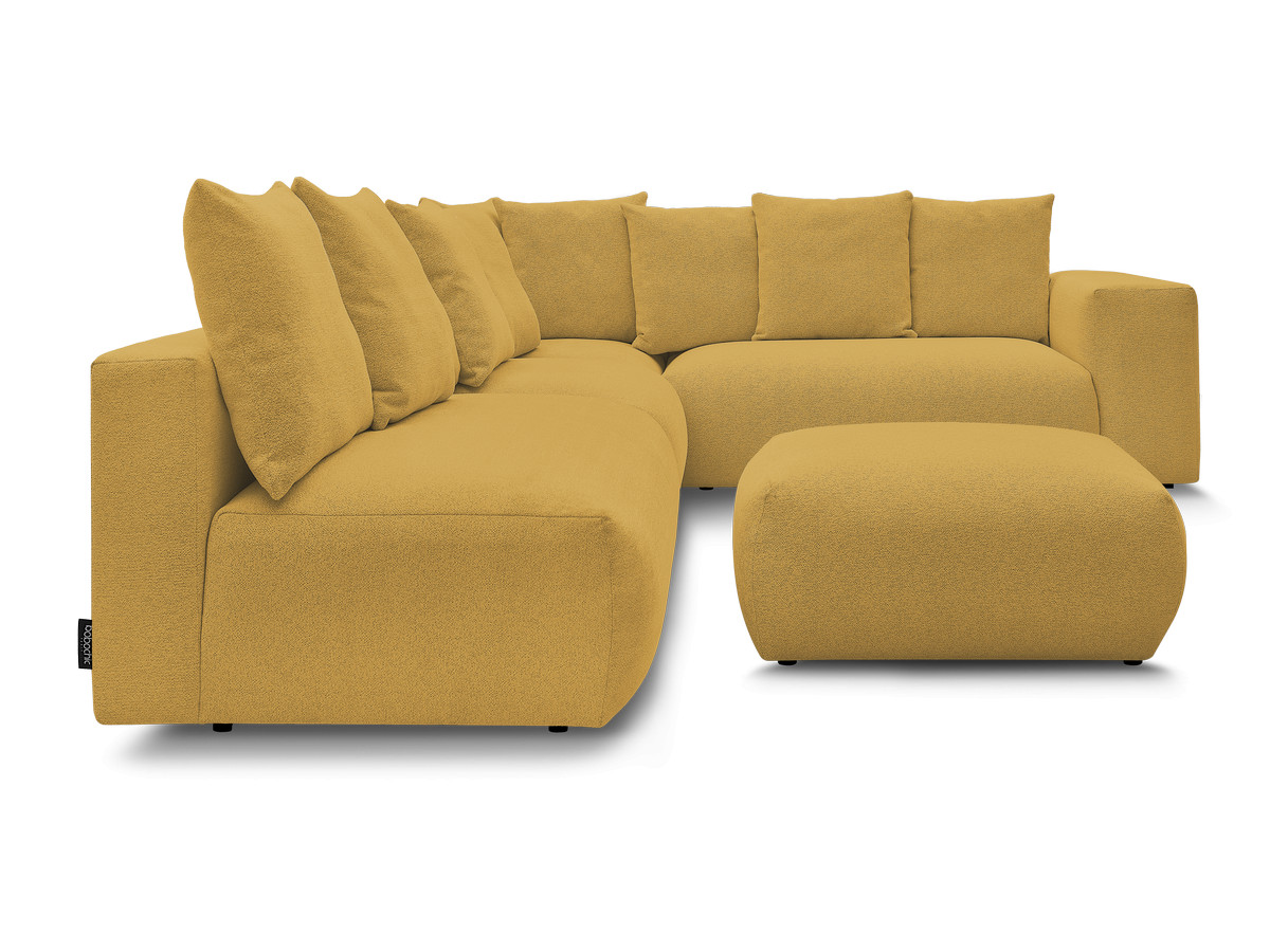 Canapé d'angle modulable VOLTAIRE jaune