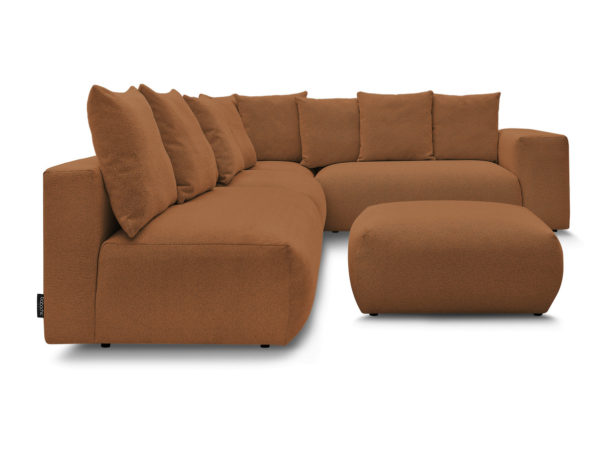 Canapé d'angle modulable VOLTAIRE orange