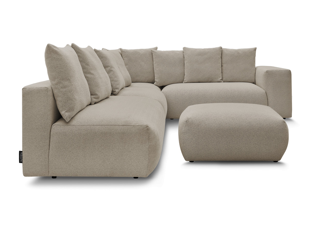 Canapé d'angle modulable VOLTAIRE taupe