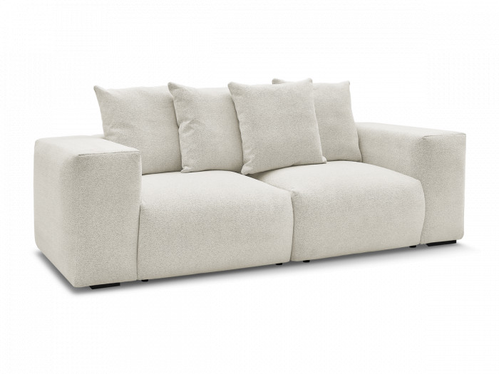 Canapé droit fixe modulable VOLTAIRE tissu chiné