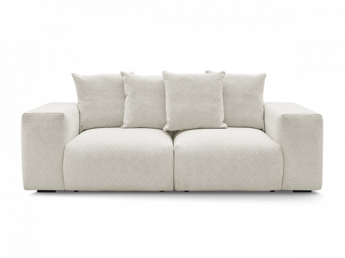 Canapé droit fixe modulable VOLTAIRE tissu chiné