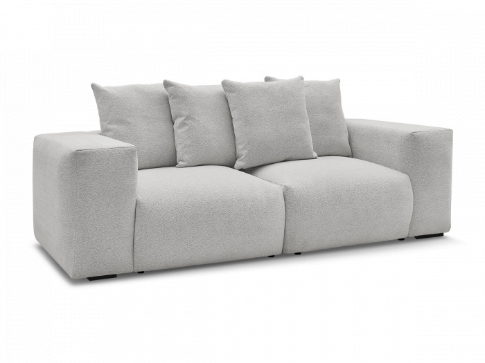 Canapé droit fixe modulable VOLTAIRE tissu chiné