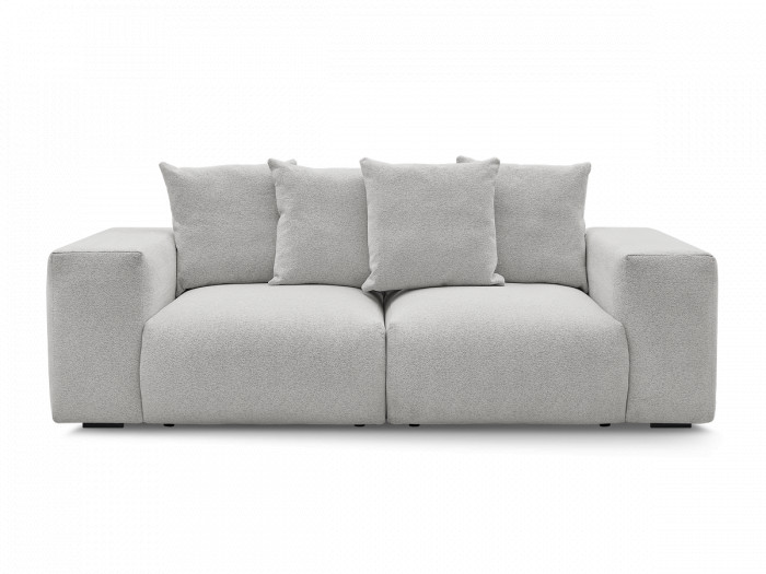 Canapé droit fixe modulable VOLTAIRE tissu chiné