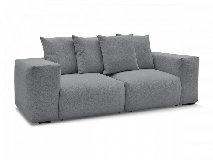 Canapé droit fixe modulable VOLTAIRE tissu chiné