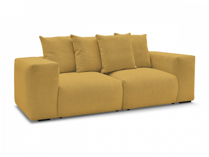 Canapé droit fixe modulable VOLTAIRE tissu chiné